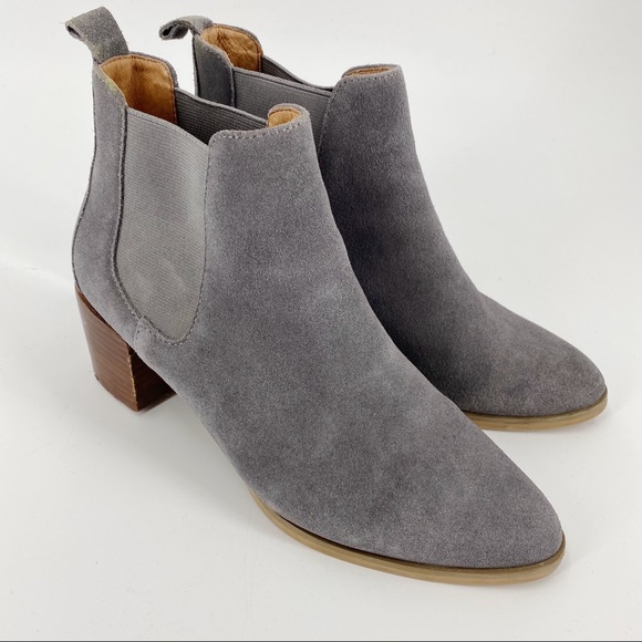 Everlane Shoes - Everlane grey suede booties
